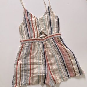 Rainbow Stripe Romper